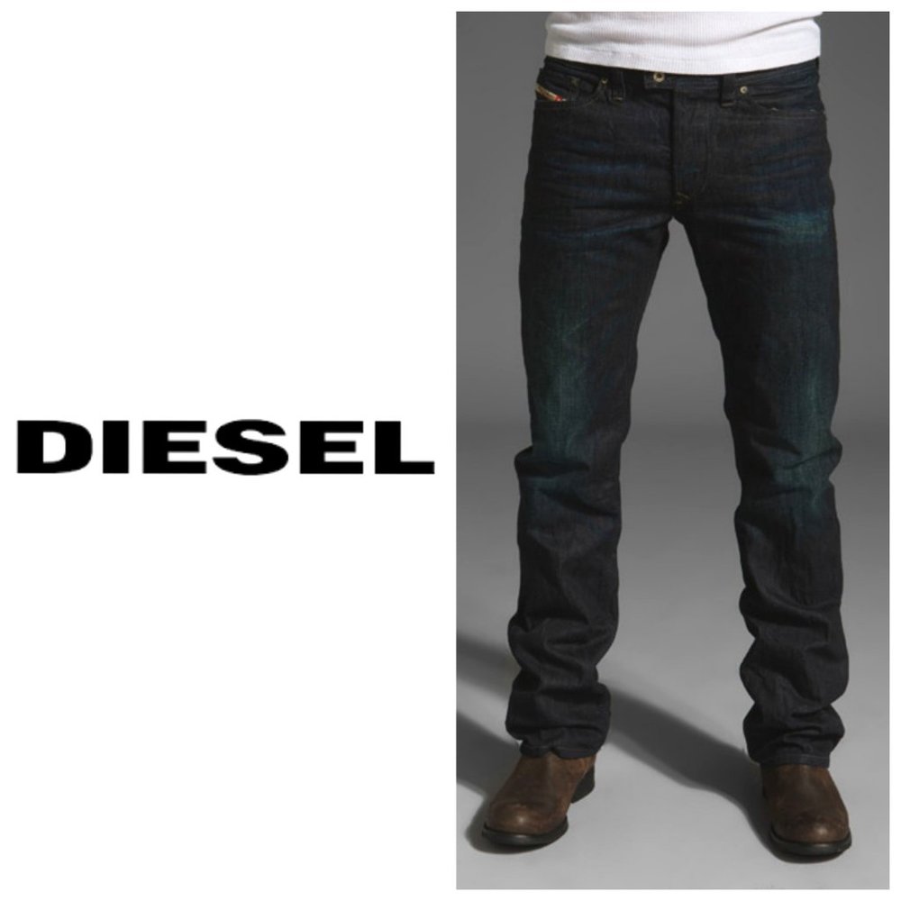 DIESEL Viker-R-Box Black Straight Jeans - Picture 1 of 9